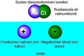 Suolan dissosiaatio